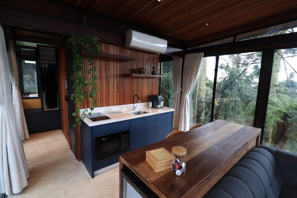 Cabana Cristal Urubici Pousada Cozinha - Serenus Forest Glass House
